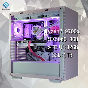 X[{ AMD Ryzen7 9700x ^ RTX5060 8GB fBXvC LEDQ[~OPC SSD M.2 NVME 1TB  DDR5 5600MHz 32GB ȈՐ 360mm zCg sN