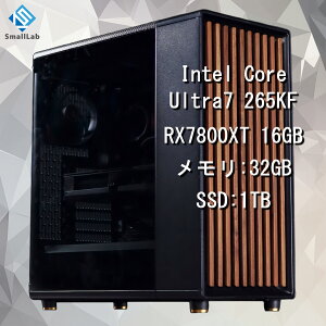 X[{ Intel Core Ultra 7 265KF ^ RX7800XT 16GB EbhfUC Q[~OPC Windows11 Home SSD M.2 NVME 1TB  DDR5 5600MHz 32GB ȈՐ 240mm ubN 