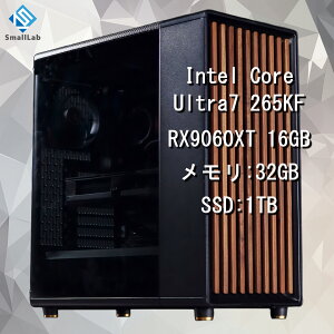X[{ Intel Core Ultra 7 265KF ^ RX9060XT 16GB EbhfUC Q[~OPC Windows11 Home SSD M.2 NVME 1TB  DDR5 5600MHz 32GB ȈՐ 240mm ubN 