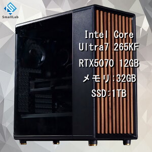 X[{ Intel Core Ultra 7 265KF ^ RTX5070 12GB EbhfUC Q[~OPC Windows11 Home SSD M.2 NVME 1TB  DDR5 5600MHz 32GB ȈՐ 240mm ubN 