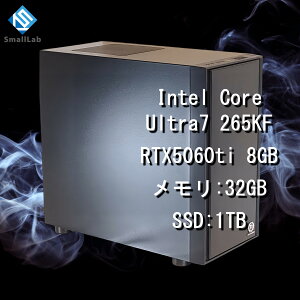 �X���[�����{ Intel Core Ultra 7 265KF �^ RTX5060ti 8GB �R�X�p�ŋ� �Q�[�~���OPC Windows11 Home SSD M.2 NVME 1TB ������ DDR5 4800MHz 32GB ����LAN�@�\ WiFi6E Bluetooth5.3