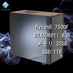 �X���[�����{ AMD Ryzen5 7500F �^ RTX5060ti 8GB �R�X�p�ŋ� �Q�[�~���OPC Windows11 Home SSD M.2 NVME 1TB ������ DDR5 4800MHz 32GB ����LAN�@�\ WiFi6E Bluetooth5.3