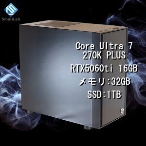 �X���[�����{ Intel Core Ultra 7 270K PLUS �^ RTX5060ti 16GB �R�X�p�ŋ� �Q�[�~���OPC Windows11 Home SSD M.2 NVME 1TB ������ DDR5 4800MHz 32GB ����LAN�@�\ WiFi6E Bluetooth5.3