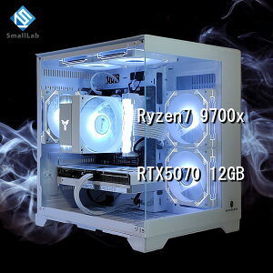 �X���[�����{ AMD Ryzen7 9700x �^ RTX5070 12GB �K���X�R���p�N�g �Q�[�~���OPC Windows 11 SSD�E������ �I���� �z���C�g ��