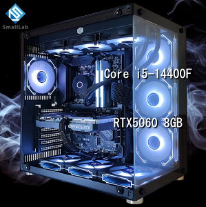 �X���[�����{ Intel Core i5-14400F �^ RTX5060 8GB �K���X2��ATX �Q�[�~���OPC Windows11 Home SSD�E������ �I���� �ȈՐ��� 360mm �u���b�N ��