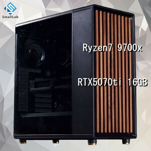 �X���[�����{ AMD Ryzen7 9700x �^ RTX5070ti 16GB �E�b�h�f�U�C�� �Q�[�~���OPC Windows11 Home SSD�E������ �I���� �ȈՐ��� 240mm �u���b�N ��
