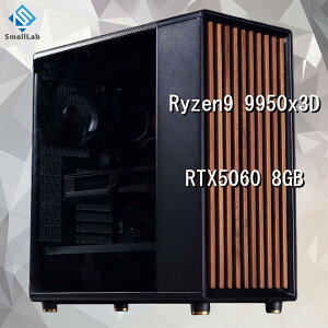 �X���[�����{ AMD Ryzen9 9950x3D �^ RTX5060 8GB �E�b�h�f�U�C�� �Q�[�~���OPC Windows11 Home SSD�E������ �I���� �ȈՐ��� 240mm �u���b�N ��