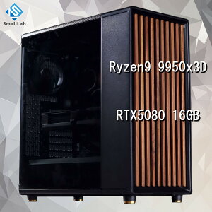 �X���[�����{ AMD Ryzen9 9950x3D �^ RTX5080 16GB �E�b�h�f�U�C�� �Q�[�~���OPC Windows11 Home SSD�E������ �I���� �ȈՐ��� 240mm �u���b�N ��