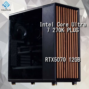 �X���[�����{ Intel Core Ultra 7 270K PLUS �^ RTX5070 12GB �E�b�h�f�U�C�� �Q�[�~���OPC Windows11 Home SSD�E������ �I���� �ȈՐ��� 240mm �u���b�N ��