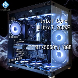 �X���[�����{ Intel Core Ultra 7 265KF �^ RTX5060ti 8GB �K���X2��ATX �Q�[�~���OPC Windows11 Home SSD�E������ �I���� �ȈՐ��� 360mm �u���b�N ��