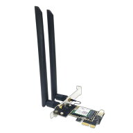【スモールラボ】無線LANカード PCIE接続 PCI-E ×1 Intel Wireless AX210NGW Wi-Fi 6E Bluetooth 5.3 イ…