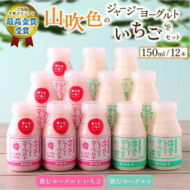 山吹色のジャージーヨーグルト いちごセット 山のいぶき ジャージーヨーグルト 金賞 詰め合わせ 飲むヨーグルト 乳酸菌 ギフト 贈答 セット 乳飲料 物産館 特産品 直送 南小国町 きよらカァサ 黒川温泉 熊本 阿蘇