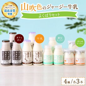 山吹色のジャージー牛乳 よくばりセット 山のいぶき ジャージーヨーグルト ジャージー牛乳 カフェオレ ヨーグルト ざらめ 飲むヨーグルト 最高金賞 金賞 詰め合わせ セット 乳製品 乳飲料 ギフト 贈答 物産館 特産品 南小国町 きよらカァサ 黒川温泉 熊本 阿蘇