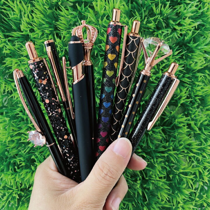 楽天市場】ボールペン9本セット メタルクリスタルダイヤモンドペン  