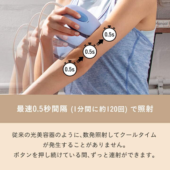 楽天市場】【クーポン利用で30%OFF！】光脱毛器 痛みレス コンパクト  
