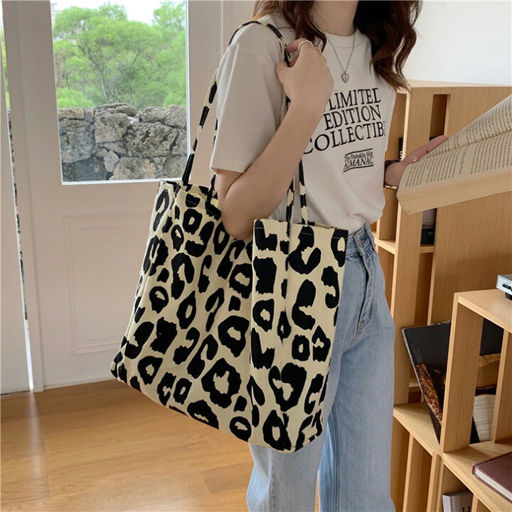 楽天市場】＼本日店内EVENT／ 送料無料 レオパード キャンバス トート 
