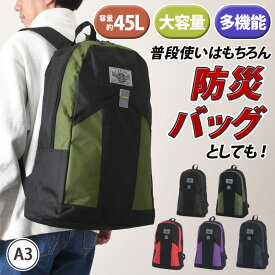 ＼本日店内SALE／ セール CREST PORT クレストポート ビッグサイズ リュックサック 45L メンズ レディース バッグ リュックサック デイパック バックパック A3 大きめ 避難 防災 持ち出し 災害 非常 地震 軽量 旅行