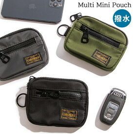 ＼本日店内EVENT／ 送料無料 キーリング付き タグデザイン 撥水 マルチ ミニポーチ メンズ レディース ポーチ 小物入れ マルチポーチ コインケース 小銭入れ ミニ財布 財布 ミニウォレット フラグメントケース キッズ 子供 男の子 無地 メール便