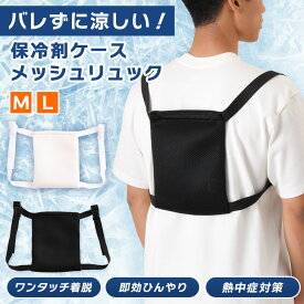 ＼本日店内EVENT／ 送料無料 バレずに涼しい！ アイスベスト 保冷剤ケースメッシュリュック 保冷剤ベスト クールベスト 冷却ベスト 冷却 ベスト 冷感 冷たい ひんやり 暑さ対策 屋外 グッズ アイスパック 夏 最強 節電 大人 キッズ 子供 メール便