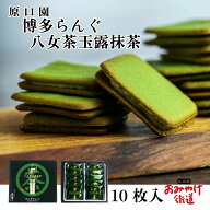 博多らんぐ 八女茶玉露抹茶 10個入 原口園 ギフト 博多 福岡 九州 お土産 手土産 贈答 スイーツ 抹茶 玉…