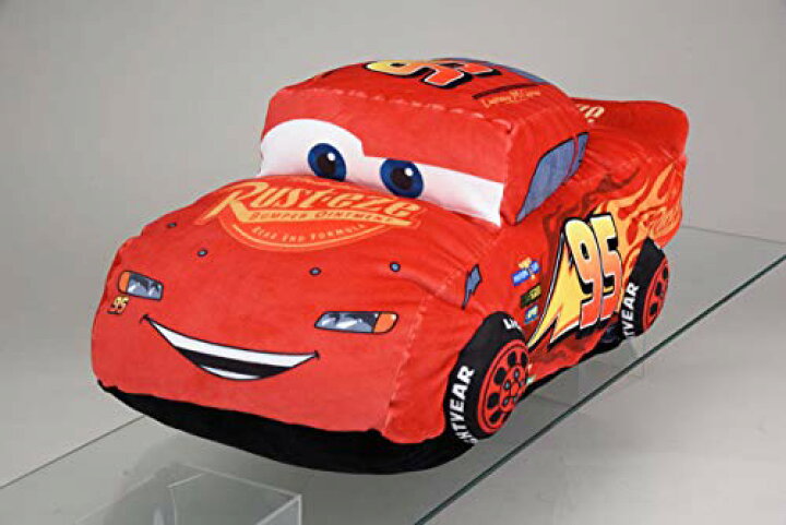 楽天市場 カーズ ぬいぐるみ クッション ライトニング マックィーン ギガジャンボ もちもち Big 約50cm Snマート 楽天市場店