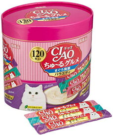 チャオ (CIAO) 猫用おやつ ちゅ~る グルメ まぐろ海鮮バラエティ 14g×120本入