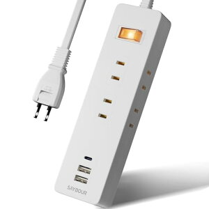SAYBOUR �d���^�b�v USB �����R�[�h 2m �R���Z���g 6�� Type-C USB-A ���K�[�h �X�C�b�` �� AJ-6100