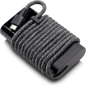 HP �[�d�� 65W USB-C ���b�v�g�b�v�`���[�W���[ ���� AC�A�_�v�^�[ HP ENVY Spectre �l�����m�[�g�p�\�R������ (