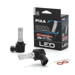 PIAA(�s�A) �ԗp �o���u �w�b�h���C�g/�t�H�O���C�g�p LED 6000K �q�R���g���[���[���X�^�C�v�r 12V 18W 4000lm H