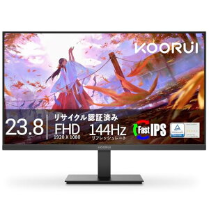 KOORUI �Q�[�~���O���j�^�[ 24�C���` 144Hz �t��HD ���j�^�[ IPS�p�l�� (HDMI/VGA/AdaptiveSync/VES