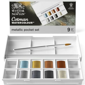 Winsor & Newton �E�B���U�[&�j���[�g�� ���ʊG�� �E�B���U�[&�j���[�g�� �R�b�g�}�� �E�H�[�^�[�J���[ 8�F�Z�b�g ���^���b�N�|