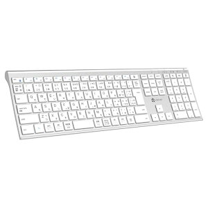 iClever �L�[�{�[�h ���C�����X Bluetooth 2.4GHz JIS���{��z�� �f���A�����[�h �t���T�C�Y �}���`�y�A�����O �e���L