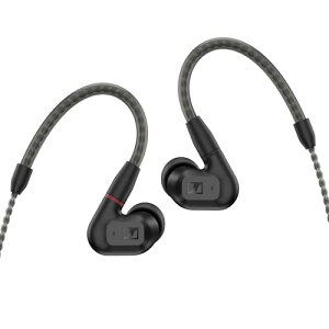 �[���n�C�U�[ Sennheiser �C���z�� �L�� IE 200 �u���b�N �_�C�i�~�b�N �J�i���^ �I�[�f�B�I�t�@�C�� �Q�[�~���O TrueRe