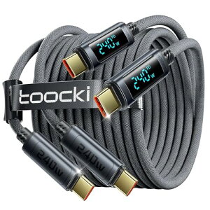 toocki USB C �P�[�u�� 1m 240W LED�f�B�X�v���C�t�� 5A/PD3.1 �^�C�vC�P�[�u�� iPhone 17/iPhone