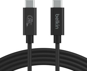 Belkin USB-C�P�[�u�� USB4 240W 20Gbps�����f�[�^�]�� 4K/60Hz�Ή� HDR�Ή� iPhone15/MacBoo