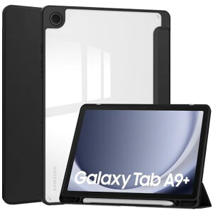 Galaxy Tab A9+ 11�C���` �P�[�X �w�ʓ��� �N���A S Pen ���[ �[�d�Ή� �I�[�g�X���[�v 3�܂�X�^���h Android