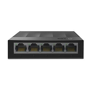 TP-Link 5�|�[�g �X�C�b�`���O�n�u �v���O&�v���C �t�@�����X �É� �v���X�`�b�N➑� LS1005G(UN) ���[�J�[3�N
