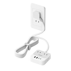 �����R�[�h 2m �����^ (8-in-1 20W PD) usb �R���Z���g�^�b�v TESSAN �d���^�b�v usb�t�� ���� AC������ 4��
