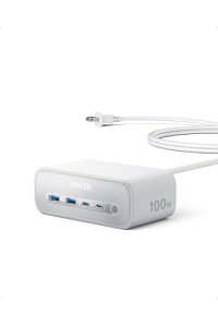 Anker Charging Station (7-in-1 100W) (USB�^�b�v �d���^�b�v AC������ 3�� USB-C 2�|�[�g U