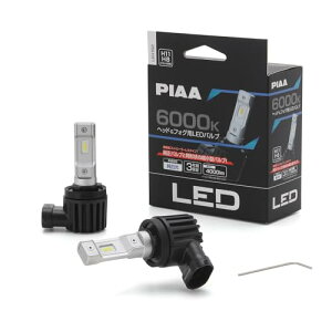 PIAA(�s�A) �ԗp �o���u �w�b�h���C�g/�t�H�O���C�g�p LED 6000K �q�R���g���[���[���X�^�C�v�r 12V 18W 4000lm H