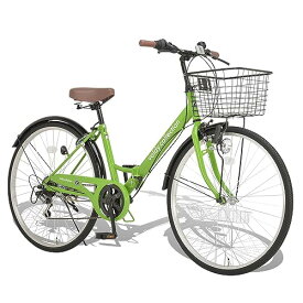 ボルディ・コレクション(voldy.collection) 自転車 26インチ折りたたみシティサイクル VFC-001 グリーン