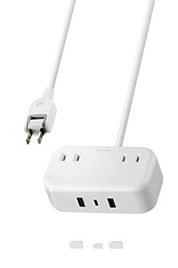 �G���R�� �d���^�b�v 1.5m [ �R���Z���g 2�� / USB-A 2�|�[�g/ USB-C 1�|�[�g ] ���K�[�h ��� USB�|�[�g�p�L��