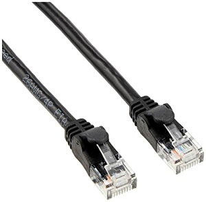 �G���R�� LAN�P�[�u�� CAT6A 5m �ܐ܂�h�~�R�l�N�^ ���炩 �u���b�N LD-GPAYC/BK5