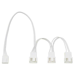 AINEX PWM�t�@���p�d��3����f�C�W�[�`�F�[���P�[�u�� 34cm �z���C�g CA-100A-WH