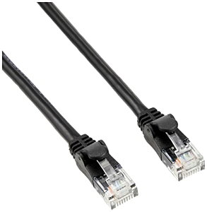 �G���R�� LAN�P�[�u�� CAT6A 1m �ܐ܂�h�~�R�l�N�^ ���炩 �u���b�N LD-GPAYC/BK1