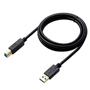 �G���R�� USB3.0�P�[�u�� A-B�^�C�v HDD�p 1.5m �u���b�N DH-AB3N15BK