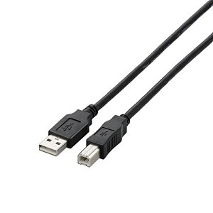 �G���R�� USB�P�[�u�� �yB�z USB2.0 (USB A �I�X to USB B �I�X) 5m �u���b�N U2C-BN50BK