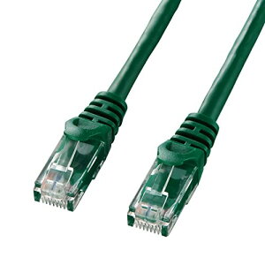 �T�����T�v���C CAT6LAN�P�[�u�� (10m) UTP 1Gbps/250MHz RJ45 �c���܂�h�~ �O���[�� LA-Y6-10G