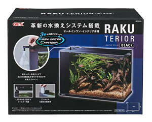 WFbNX GEX AQUARIUM NeA KX ȒP TJi tB^[ELEDt W34×D17.5×H24cmubN
