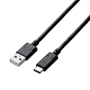 �G���R�� USB�P�[�u�� Type C (USB A to USB C) 3.0m USB2.0�F�ؕi 3A�o�� �ő�480Mbps �u���b�N